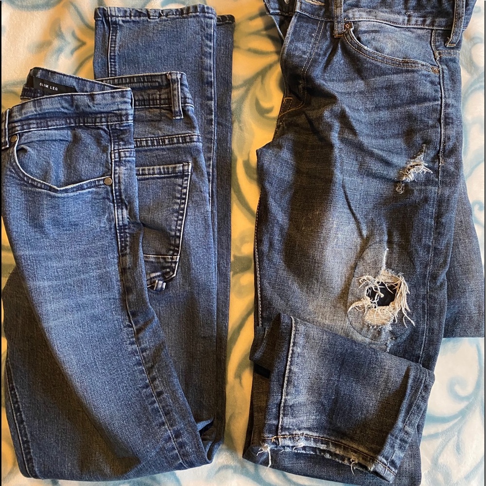 H&M distressed jeans